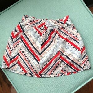 Old Navy Red White and Blue Printed Skirt 12-18M